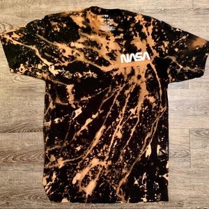 Acid Wash NASA Custom T Shirt